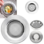 Colador de drenaje de agua para fregadero de cocina, cubierta de drenaje de piso de baño de acero inoxidable, filtro de colector de pelo de ducha, accesorios de fregadero de cocina
