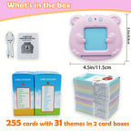 Tarjetas Flash parlantes del alfabeto de 510 palabras, regalos educativos de cumpleaños para niños y niñas, juguetes de voz Montessori preescolares