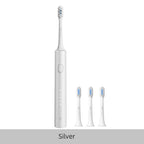 Juego de cepillos de dientes eléctricos sónicos Xiaomi MIJIA T302, 4 cabezales de cepillo, IPX8, resistente al agua, carga inalámbrica, cepillo de dientes electrónico