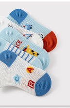 5 pares de calcetines para niños de 1 a 12 años 2025 primavera/verano niños niñas malla calcetines finos transpirables calcetines suaves y cómodos calcetines para niños
