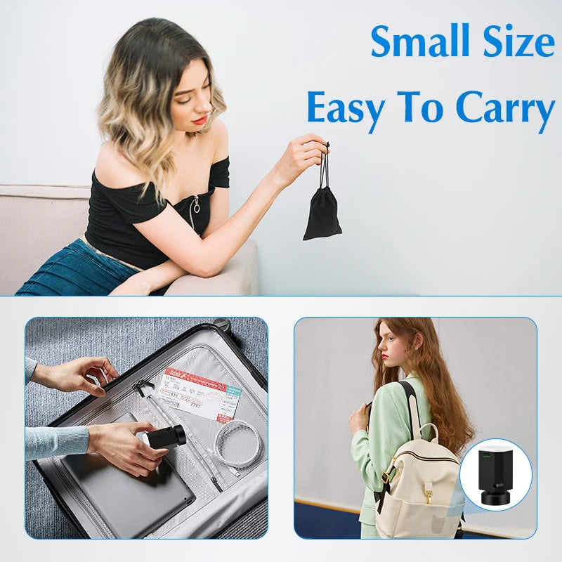 Bomba eléctrica inalámbrica para bolsas de almacenamiento al vacío, bomba de aire recargable de viaje para bolsa de ahorro de espacio, varias bolsas selladas para equipaje de ropa