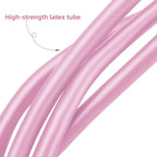 Tensor de banda de resistencia de 4 niveles con asas antideslizantes - Equipo de fitness en casa para entrenamiento muscular abdominal Yoga abdominal