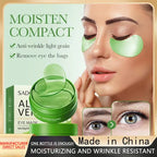Mascarilla de colágeno de Aloe Vera para ojos, 60 uds., eliminación de ojeras, bolsas para ojos, parches hidratantes reafirmantes para ojos, productos para el cuidado de la piel