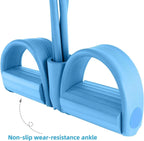Tensor de banda de resistencia de 4 niveles con asas antideslizantes - Equipo de fitness en casa para entrenamiento muscular abdominal Yoga abdominal