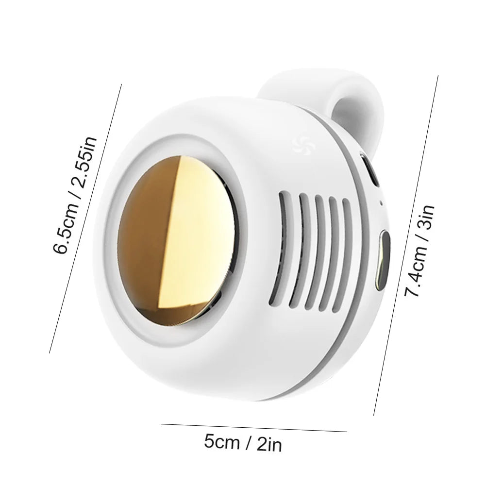 Mini ventilador con Clip con ventilador de camisa de 3 velocidades, batería recargable, ventilador Personal para ropa corporal para exteriores, ventilador de cintura de refrigeración de cuerpo completo