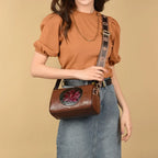 Bolso de mano bordado para mujer, bolsos de cuero de alta calidad para mujer, bolso de hombro para mujer, bolsos cruzados pequeños para mujer, bolso principal 2024