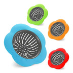 Colador de fregadero de cocina de silicona, tapón de red de filtro de drenaje antiobstrucción para desagües de 4,5 pulgadas de diámetro, evita zuecos y bloques, 2 uds.
