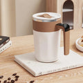 Taza mezcladora de 400ML, taza de café con pantalla LED de temperatura, taza autoagitadora de café y leche con rotación magnética de acero inoxidable 316