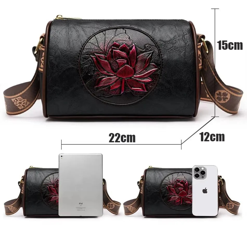 Bolso de mano bordado para mujer, bolsos de cuero de alta calidad para mujer, bolso de hombro para mujer, bolsos cruzados pequeños para mujer, bolso principal 2024