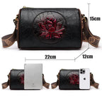 Bolso de mano bordado para mujer, bolsos de cuero de alta calidad para mujer, bolso de hombro para mujer, bolsos cruzados pequeños para mujer, bolso principal 2024