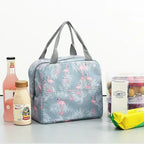 Fiambrera más fresca con patrón funcional, bolsa de almuerzo de lona con aislamiento portátil, bolsas térmicas para comida, Picnic, bolsas de almuerzo para mujeres y niños