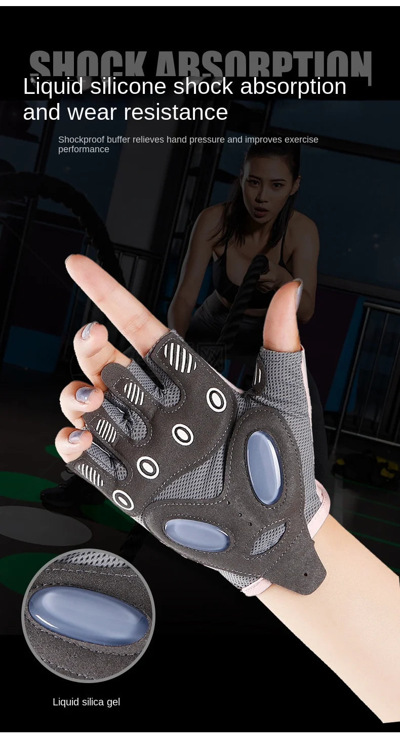 Guantes deportivos antideslizantes para hombre y mujer, guantes de Yoga para entrenamiento de culturismo, levantamiento de pesas, 1 par