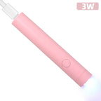 Mini lámpara de uñas portátil de mano para todos los esmaltes de Gel, máquina secadora de uñas USB de secado rápido, lámpara de uñas LED UV, Mini linterna con bolígrafo