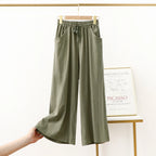 Pantalones De Mujer, nuevos Pantalones De pijama De lino y algodón para Mujer, Pantalones De pierna ancha, ropa De dormir femenina, pantalón para casa para primavera, verano y otoño