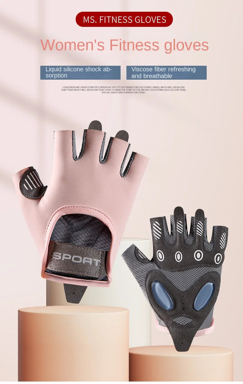 Guantes deportivos antideslizantes para hombre y mujer, guantes de Yoga para entrenamiento de culturismo, levantamiento de pesas, 1 par