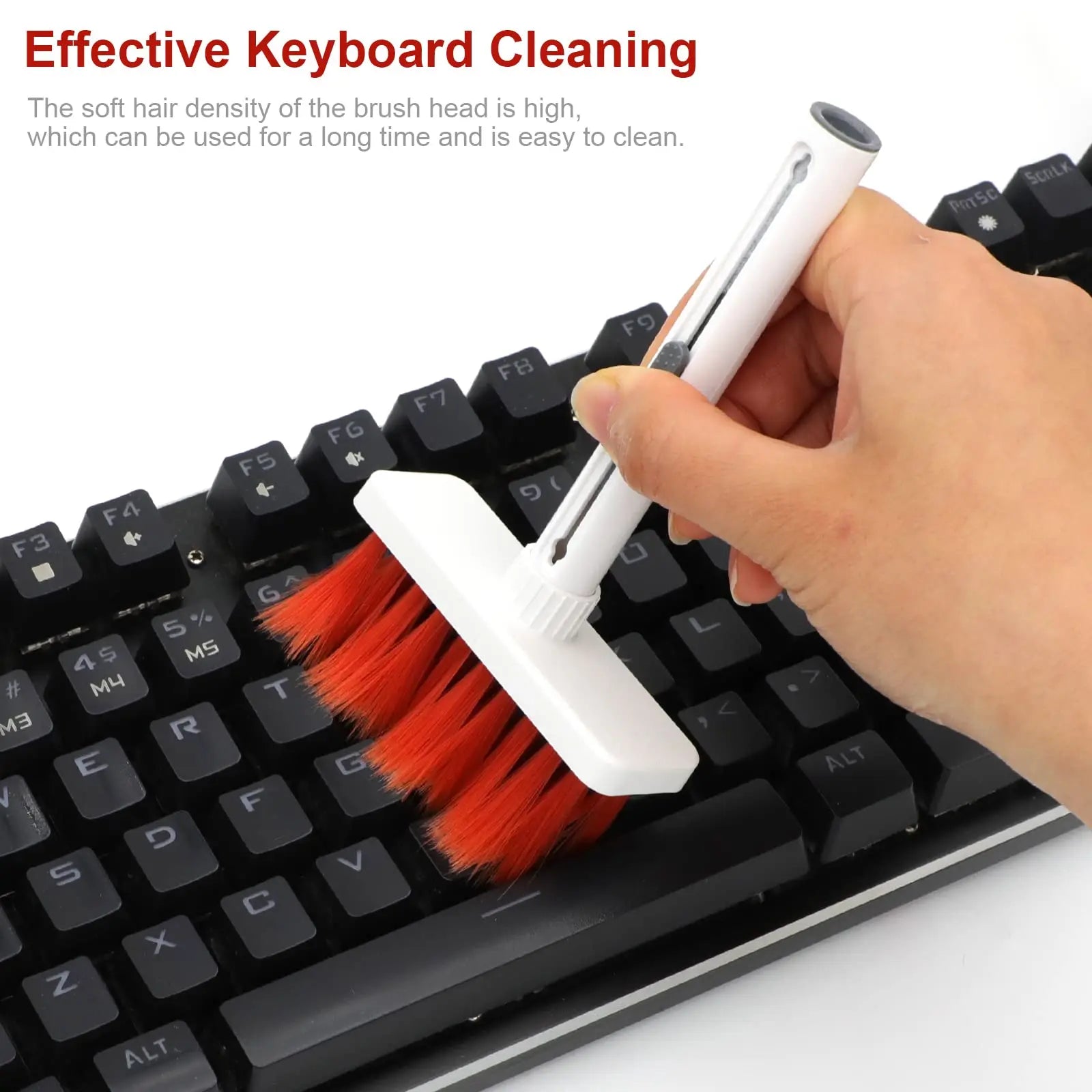 Kit de cepillo de limpieza de teclado 5 en 1, extractor de teclas, limpiador de auriculares para Airpods Pro 1 2 3, caja de auriculares Bluetooth, herramientas de limpieza