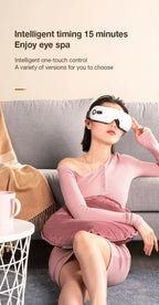 Masajeador de ojos 4D, Airbag inteligente, vibración, instrumento para el cuidado de los ojos, compresa caliente, Bluetooth, gafas de masaje para ojos, fatiga, cuidado antiarrugas