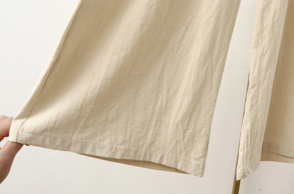 Pantalones De Mujer, nuevos Pantalones De pijama De lino y algodón para Mujer, Pantalones De pierna ancha, ropa De dormir femenina, pantalón para casa para primavera, verano y otoño