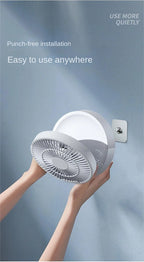 Ventilador portátil con Control remoto para colgar en la pared, ventilador plegable eléctrico recargable por Usb, luz nocturna, Enfriador de aire para el hogar, nuevo, 2023