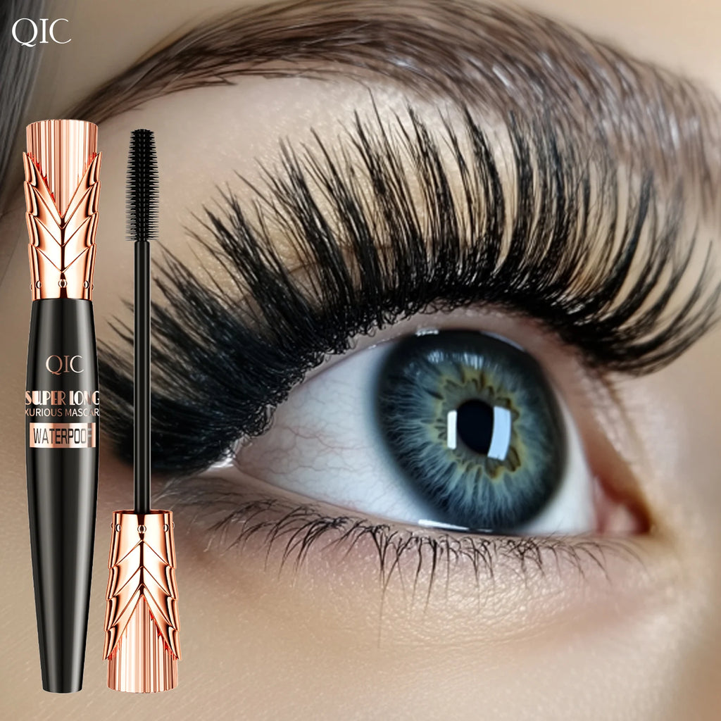 Máscara de pestañas resistente al agua 5D, extensión de pestañas, máscara de fibra de seda gruesa, maquillaje femenino, herramientas cosméticas para ojos para regalos