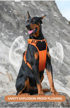 Arnés para Mascotas Multifuncional de Nailon Reflectante, Arnés Ajustable para Perros, Arnés de Pecho para Perros con Control Cómodo y Sin Tirones, Suministros para Mascotas