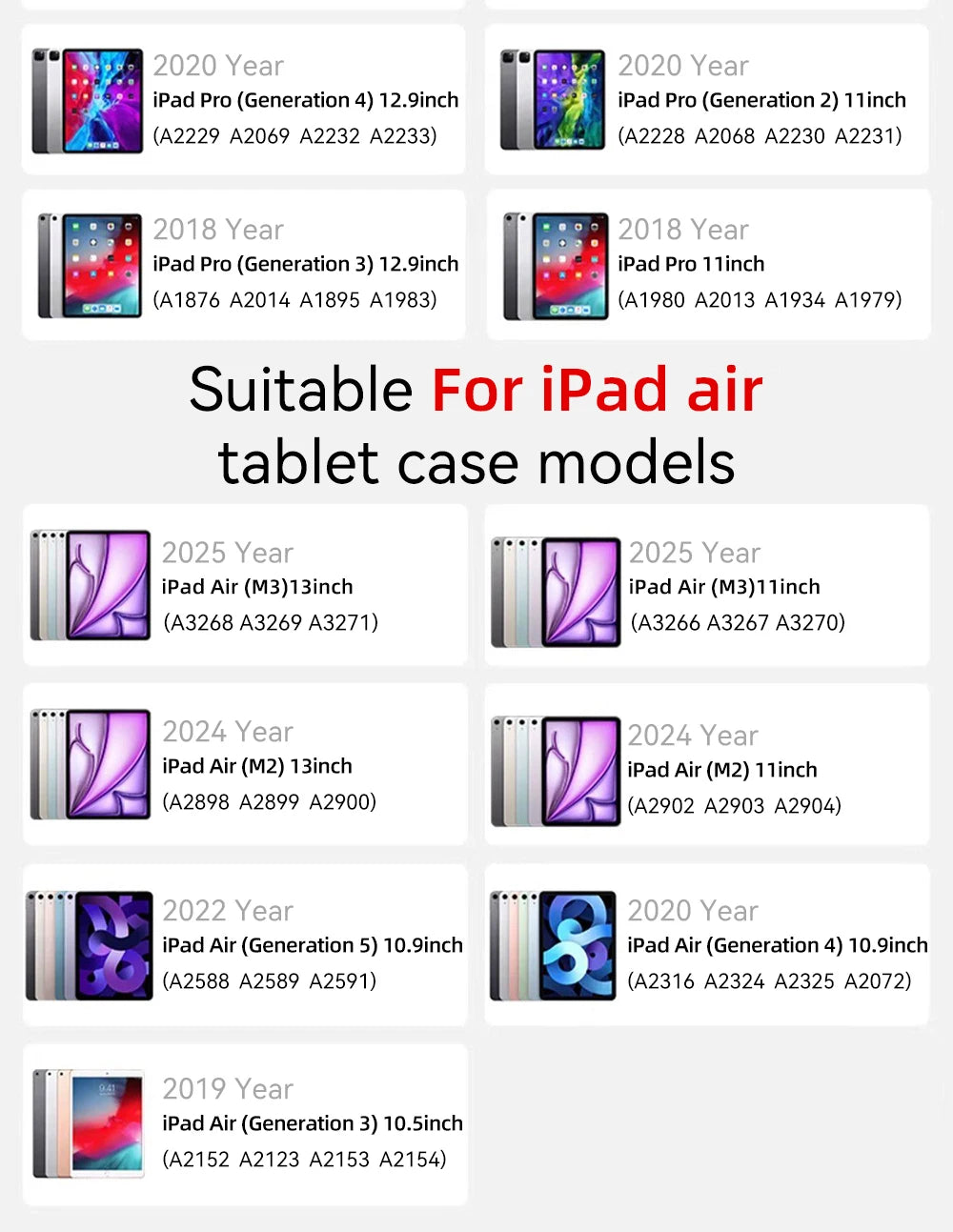 Estuche de gato bonito tipo 3 + Y con portalápices para IPad 2025 11th A16 Pro Air 13 11 M3 M2 M4 2025 12,9 "9 8 7 6 5 4 10Th Mini 7 6