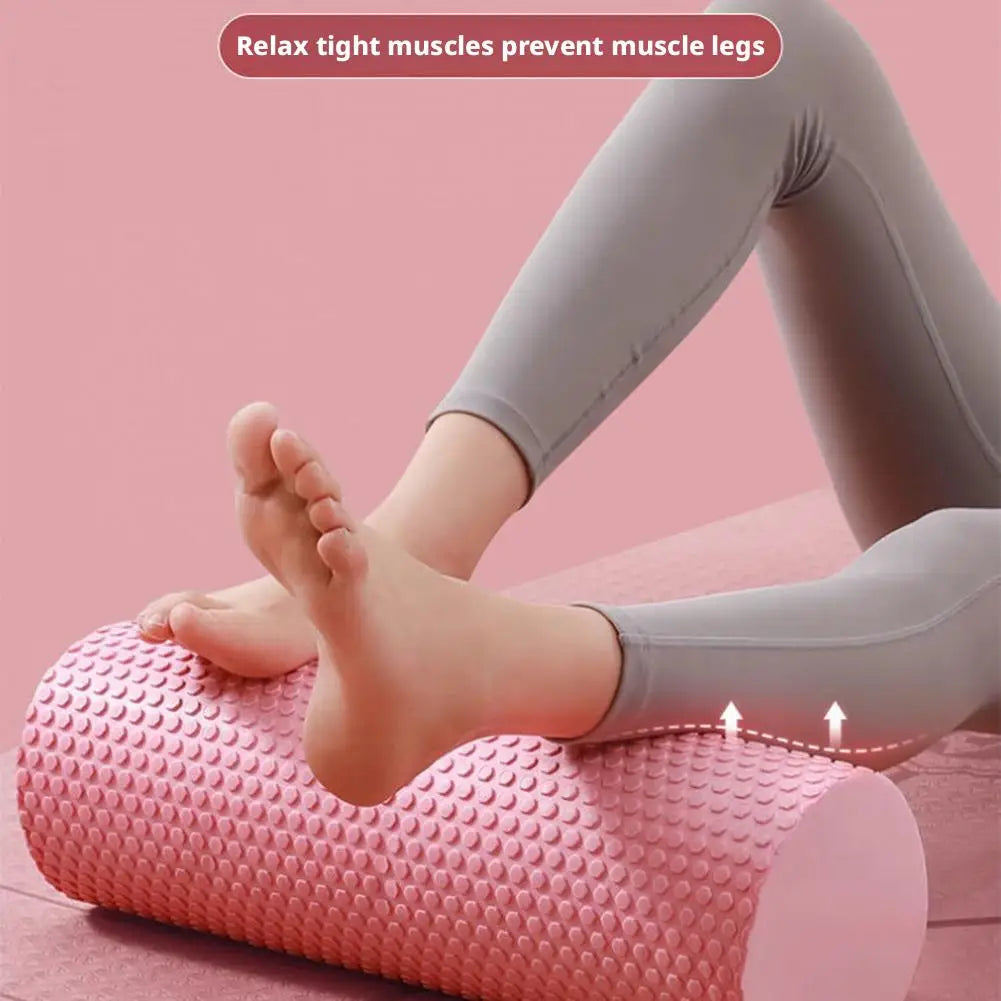 Rodillo de Yoga redondo, cilindro de espuma EVA, rodillo Hexagonal para ejercicio de Pilates, entrenamientos en casa mejorados, diámetro de 9,5 cm de longitud 29,7 cm