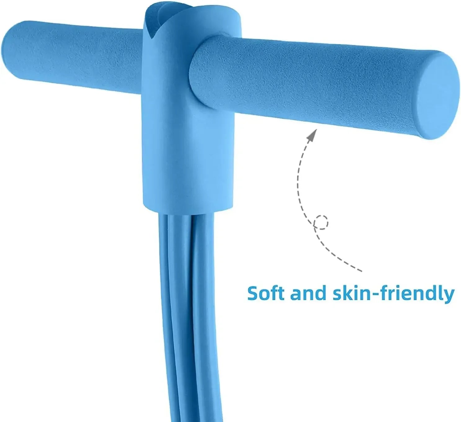 Tensor de banda de resistencia de 4 niveles con asas antideslizantes - Equipo de fitness en casa para entrenamiento muscular abdominal Yoga abdominal