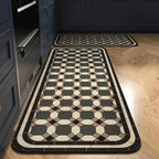 Alfombra de cocina con estampado absorbente, alfombra antideslizante para pasillo, alfombras largas para sala de estar, dormitorio, entrada, felpudo para baño