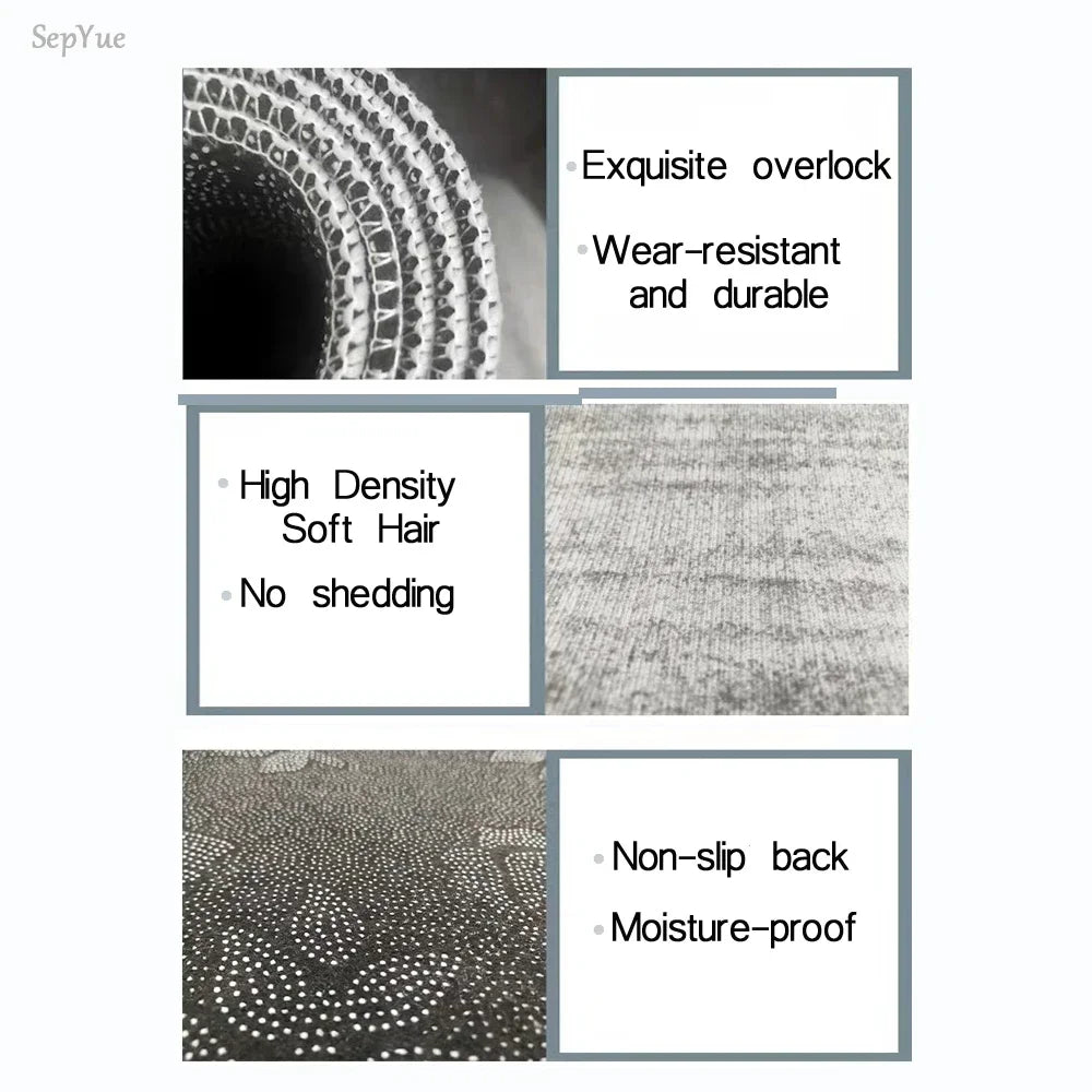 Alfombra de cocina con estampado absorbente, alfombra antideslizante para pasillo, alfombras largas para sala de estar, dormitorio, entrada, felpudo para baño