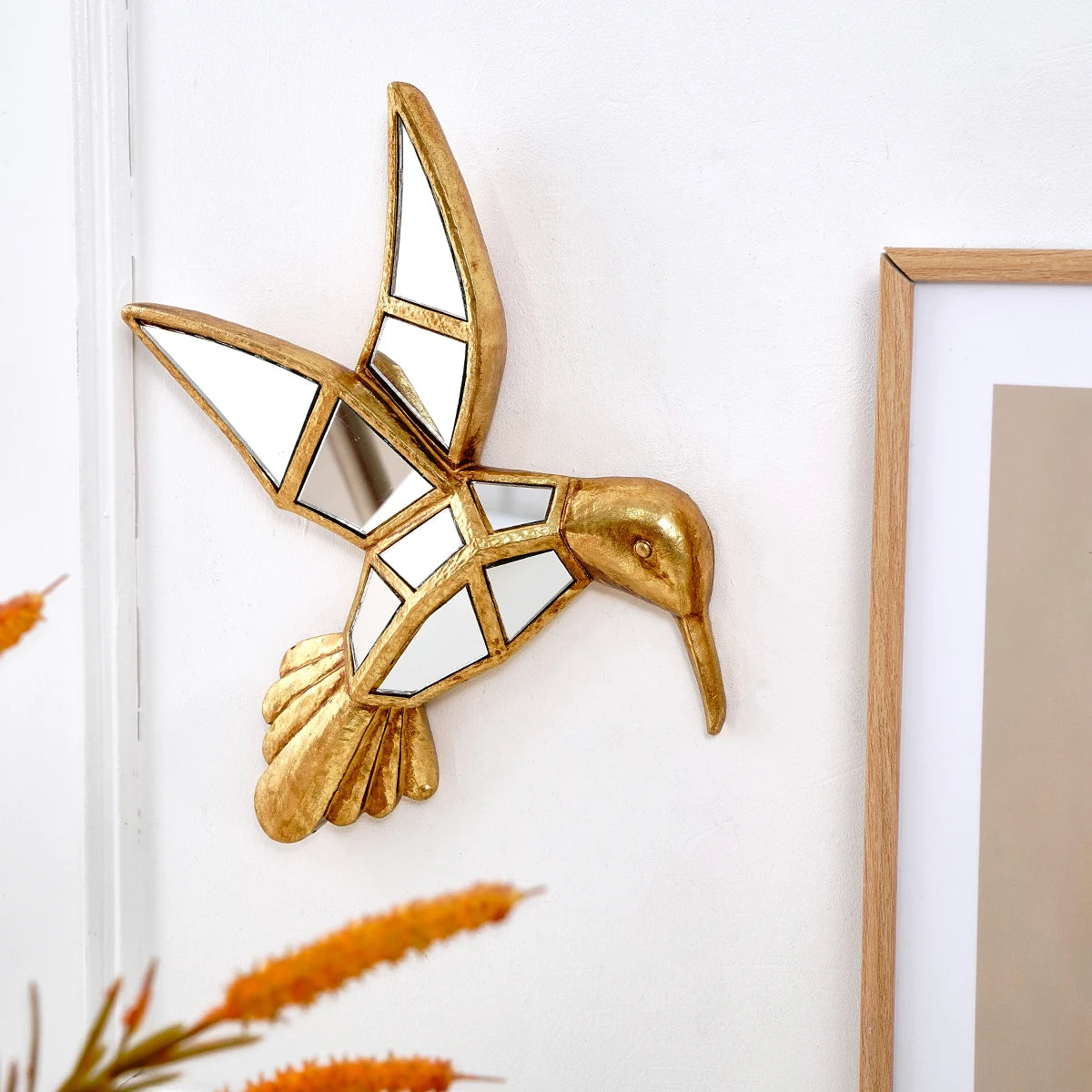 1 unidad, material de resina, langosta dorada, decoración del hogar, colgante de pared, casa de animales para fiesta familiar, adorno colgante creativo