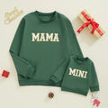 Citgeett primavera mamá y yo trajes a juego 0-3Y Bordado de letras jerseys de manga larga otoño sudadera Tops