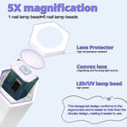 Mini lámpara de uñas portátil de mano para todos los esmaltes de Gel, máquina secadora de uñas USB de secado rápido, lámpara de uñas LED UV, Mini linterna con bolígrafo