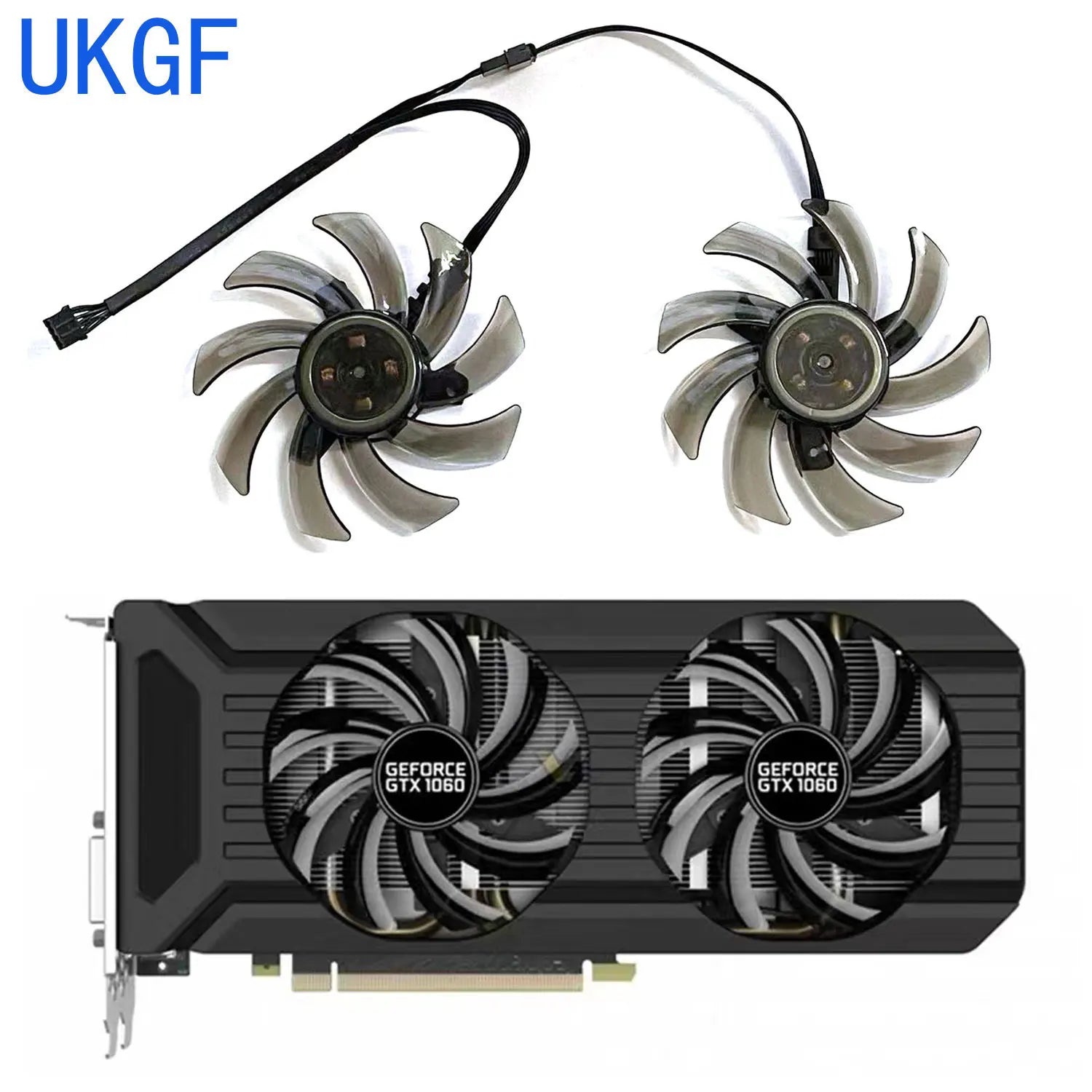 2 unids/set 87mm(90mm) GA91S2U, ventilador de tarjeta de vídeo GPU, para ventilador Palit GeForce CMP 30HX 6G, GTX 1080 1070 Ti 1060 Dual, reemplazar FDC10H12S9-C