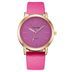 Relojes de marca de lujo para mujer, reloj de cuero a la moda para mujer, relojes de pulsera de cuarzo para mujer, reloj para mujer
