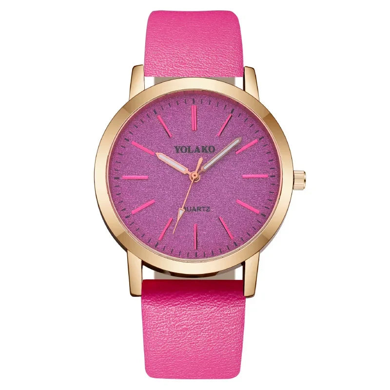 Relojes de marca de lujo para mujer, reloj de cuero a la moda para mujer, relojes de pulsera de cuarzo para mujer, reloj para mujer