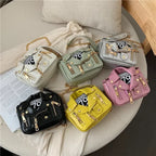 Bolsos de motocicleta de diseñador de marca famosa de moda europea, bolso de mensajero de hombro con forma de chaqueta de lujo, bolso de mano de cuero PU