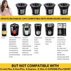 Filtros Reutilizables Ecológicos para Cápsulas K-Cup, Paquete de 6 - Malla de Acero Inoxidable de Grado Alimenticio, Compatibles con Cafeteras Keurig 1.0 y 2.0