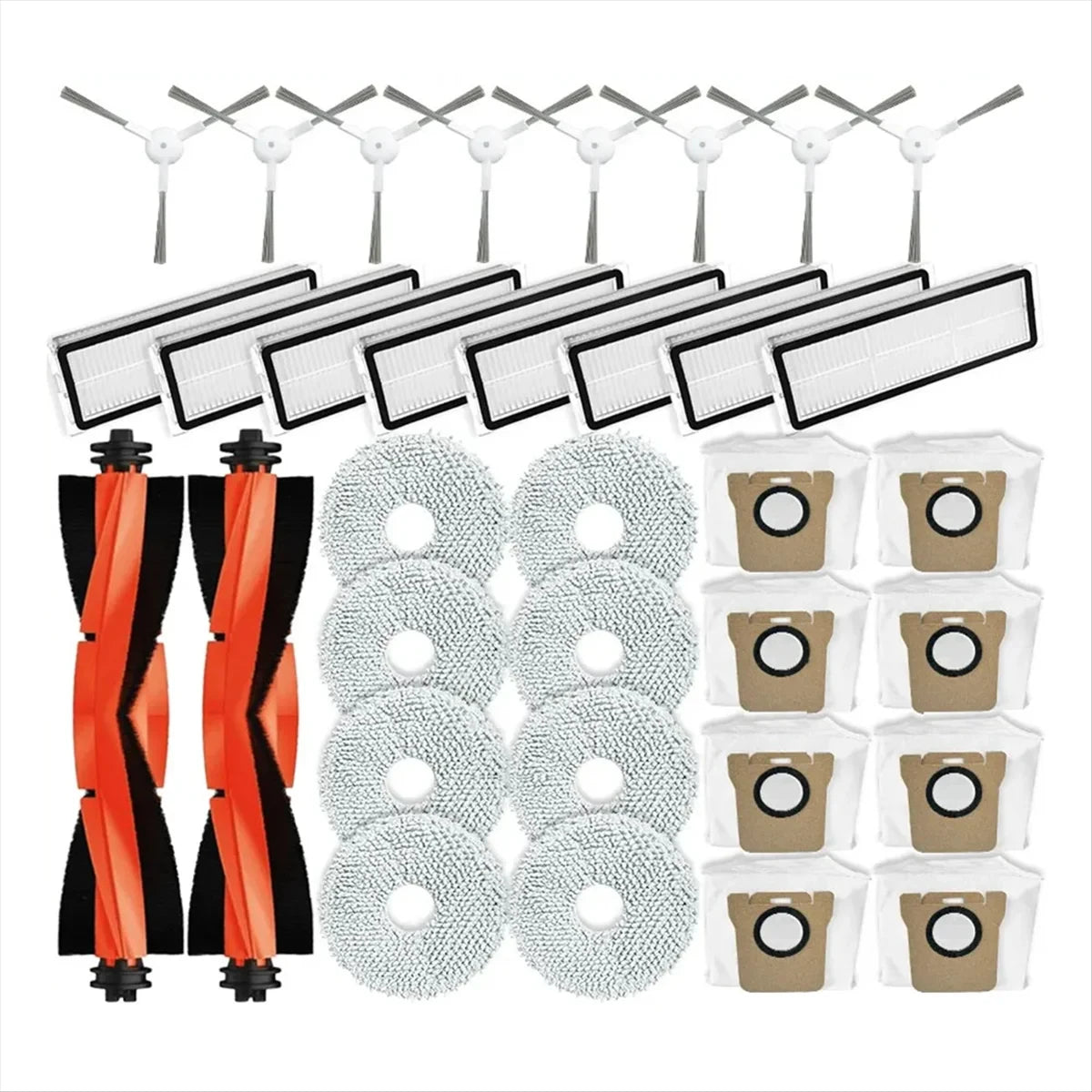 Compatible con Xiaomi Robot aspirador X20 + / X20 Plus, piezas de repuesto, accesorios, Cepillo Lateral principal, filtro Hepa, paño de mopa, bolsa para polvo