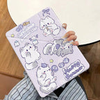 Estuche de gato bonito tipo 3 + Y con portalápices para IPad 2025 11th A16 Pro Air 13 11 M3 M2 M4 2025 12,9 "9 8 7 6 5 4 10Th Mini 7 6