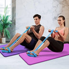 Tensor de banda de resistencia de 4 niveles con asas antideslizantes - Equipo de fitness en casa para entrenamiento muscular abdominal Yoga abdominal