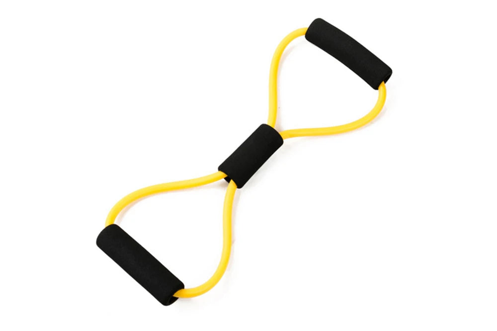 Bandas de resistencia para Yoga, banda elástica, extractor de ejercicio deportivo, expansor de pecho en forma de 8 para culturismo, gimnasio en casa, equipo de Fitness