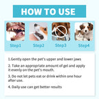 Lápiz Limpiador Dental para Mascotas con Cepillo Suave y Gel Dental para Perros y Gatos, Control de Sarro, Aliento Fresco, Calma las Encías, Fórmula Suave, 3 Unidades por Caja