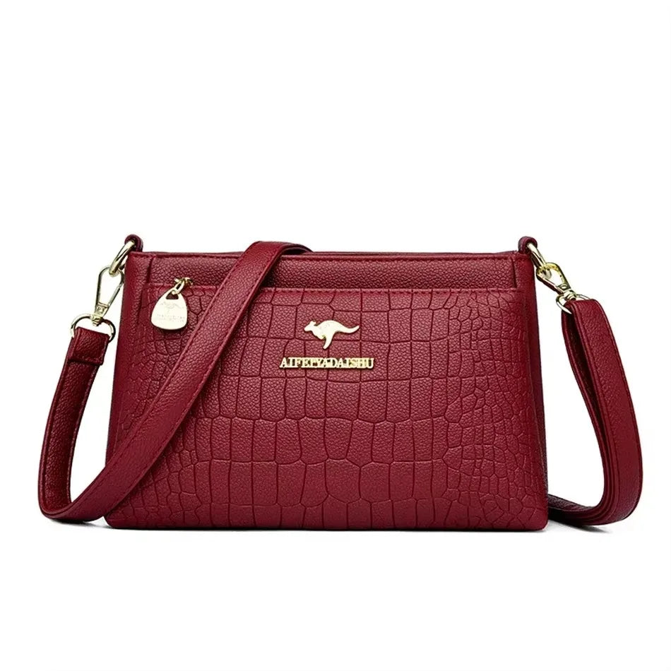 Bolso de mano bordado para mujer, bolsos de cuero de alta calidad para mujer, bolso de hombro para mujer, bolsos cruzados pequeños para mujer, bolso principal 2024