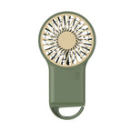 Miniventilador plegable de mano recargable por USB, diseño de dibujos animados con gancho para montañismo, uso en el hogar y la Oficina al aire libre, nuevo