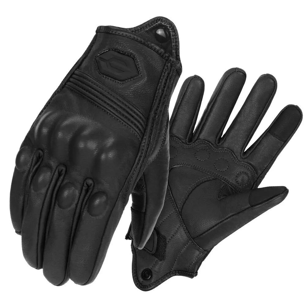 Guantes de Moto transpirables para motocicleta, Guantes de cuero para Motocross, Guantes de ciclismo para motorista, Guantes para montar en Moto con pantalla táctil