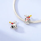 Colgante de Plata de Ley 925 con Diseño de Taza de Té y Conejo, Compatible con Pulseras Originales, Joyería DIY para Mujer