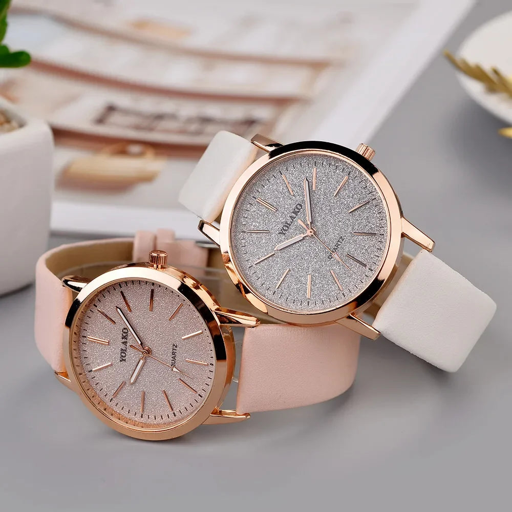 Relojes de marca de lujo para mujer, reloj de cuero a la moda para mujer, relojes de pulsera de cuarzo para mujer, reloj para mujer