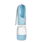 Dispensador portátil de botellas de agua para perros 2 en 1, alimentador de agua y comida para mascotas, cuencos para caminar al aire libre, senderismo, para gatos pequeños y perros