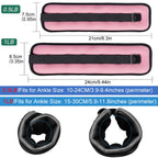 1 par de pesas ajustables para tobillo y muñeca (0,5 kg/1 kg) - correas ligeras de neopreno para correr, entrenamiento de fuerza de yoga para todas las edades